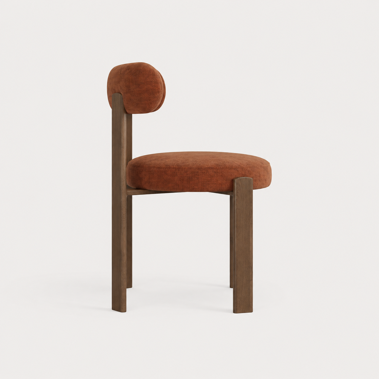 Set Of 2 OREN Terracotta Embossed Velvet Chairs - Image 4