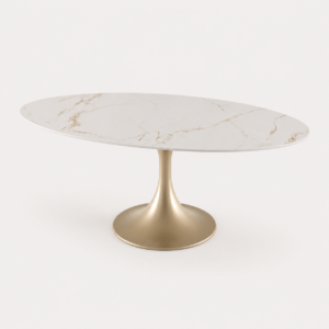 NYMPHEA Dining Table With Gold Legs, 180 cm - Image 1