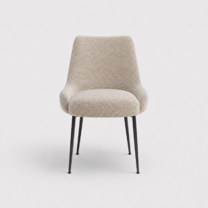 Set of 2 RAKL Bouclette Chairs With Black Legs - Image 3