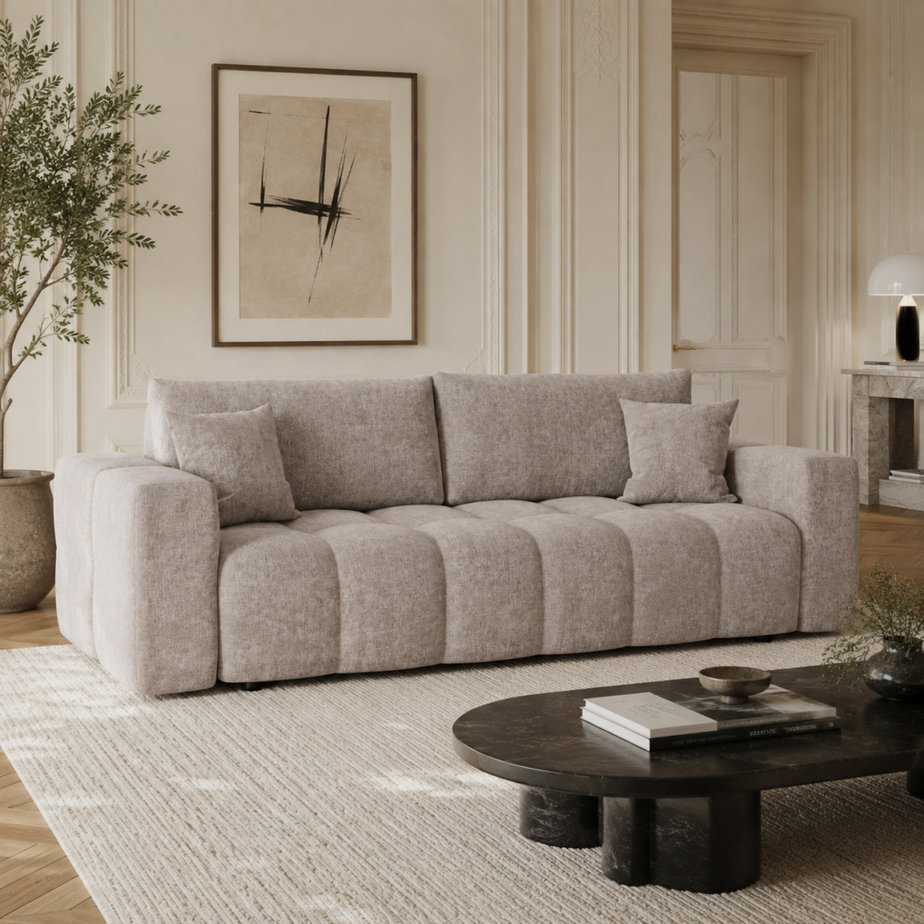 RAFAEL Velvet Express Convertible Sofa