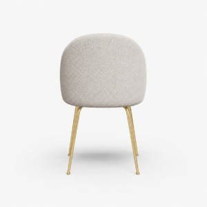 Set Of 2 ELLA Bouclette Chairs With Gold Legs - Image 6