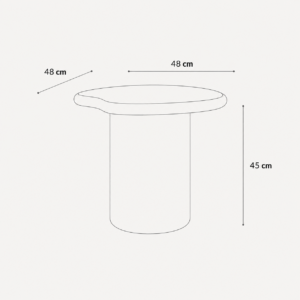 ALKO Microcement Coffee Table 48cm - Image 6