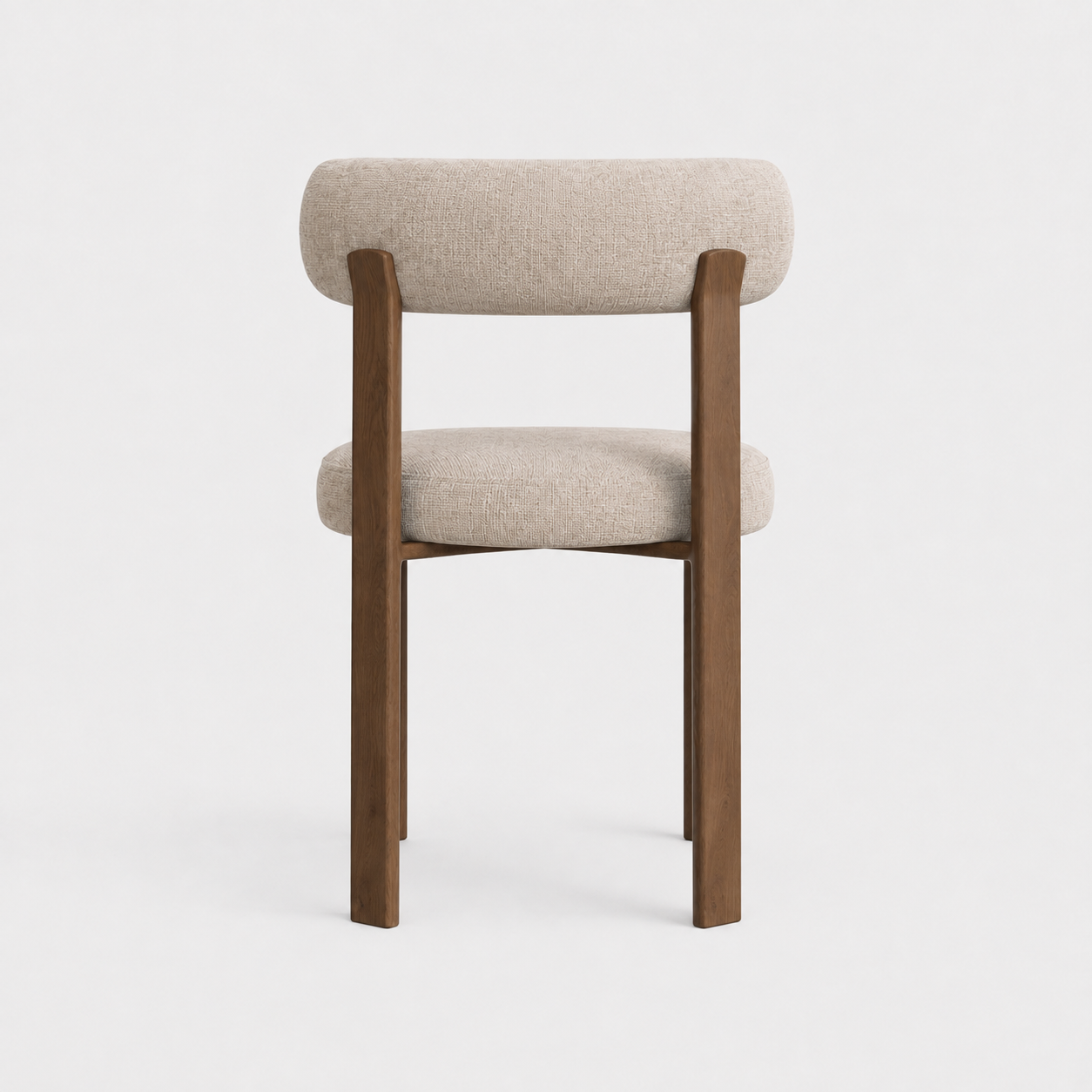 Set Of 2 OREN Beige Embossed Velvet Chairs - Image 4
