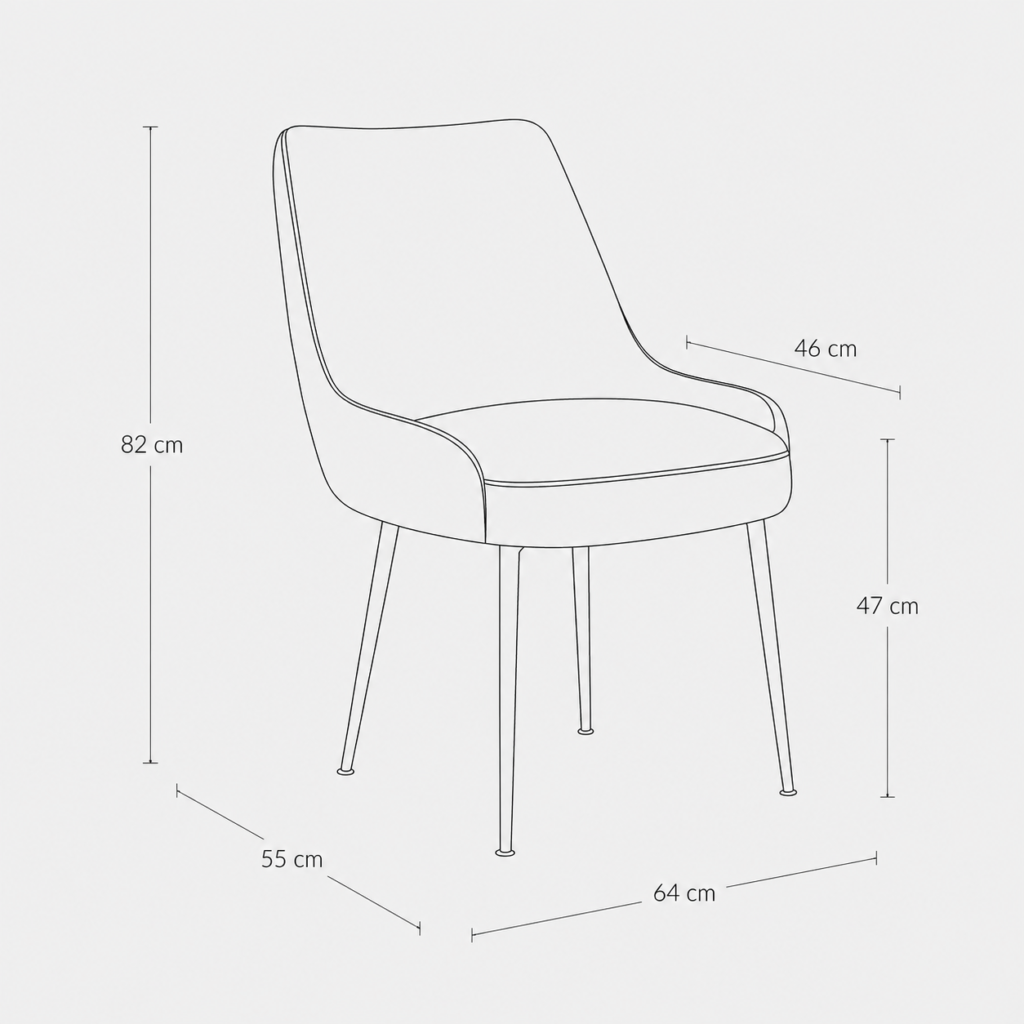 Set of 2 RAKL Bouclette Chairs With Black Legs
