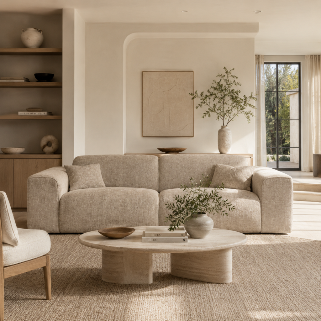 NOVA Woven Velvet 3-seater Sofa