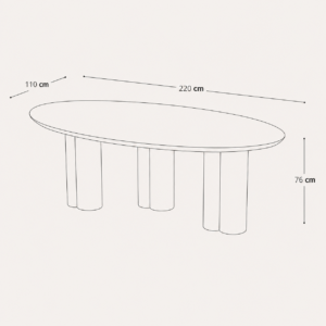 LIRA Dining Table, 220cm - Image 4