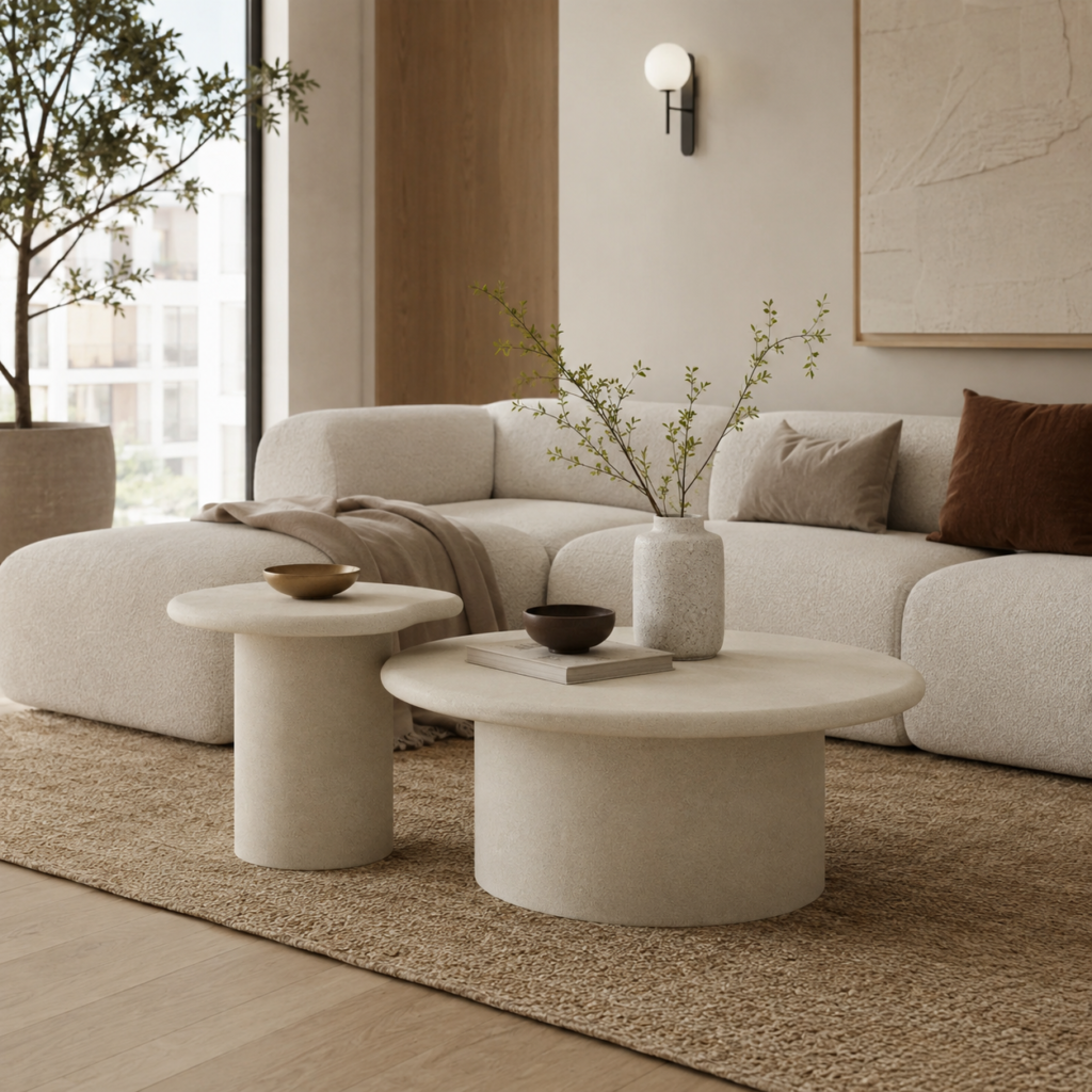 ALKO Microcement Coffee Table 48cm