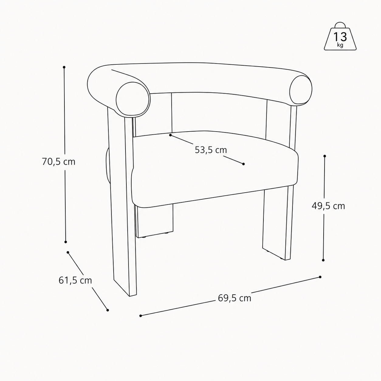 KLOE Boucle Armchair - Image 7