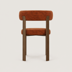 Set Of 2 OREN Terracotta Embossed Velvet Chairs - Image 5