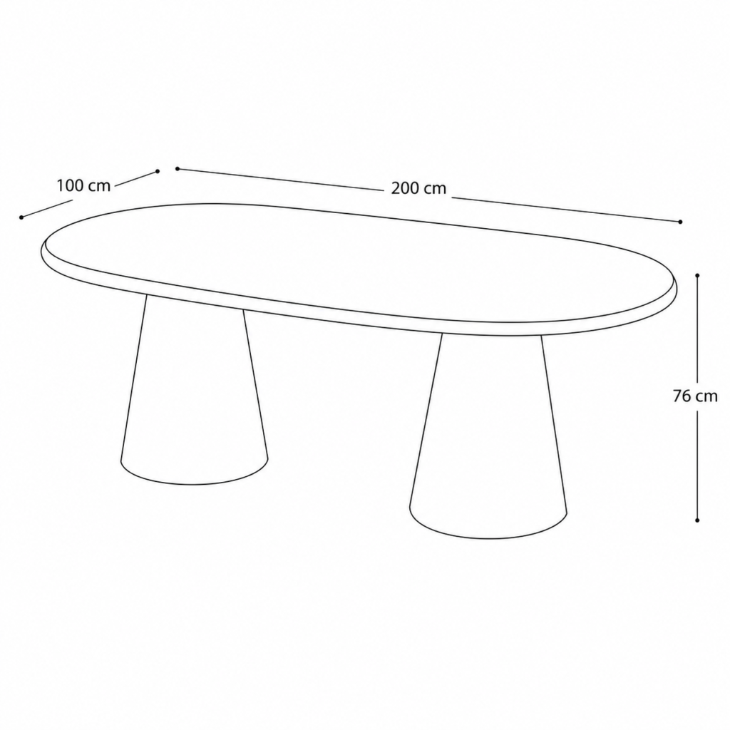ALOA dining table 200cm