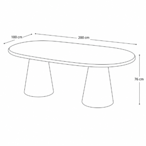 ALOA dining table 200cm - Image 4
