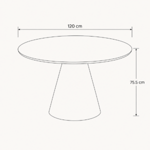 TARA dining table 120cm - Image 5