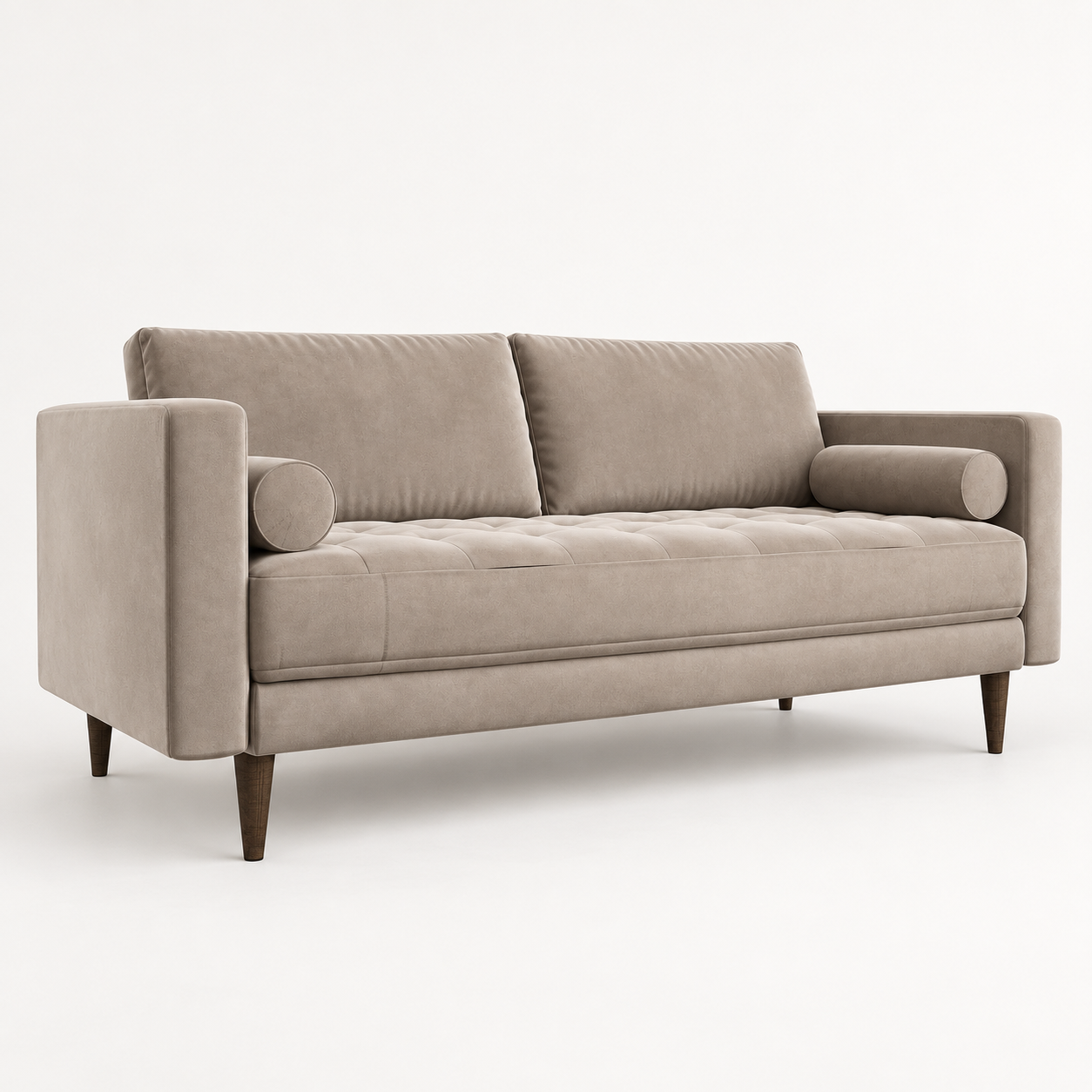 JAKOB 3-seater Velvet Sofa - Image 1