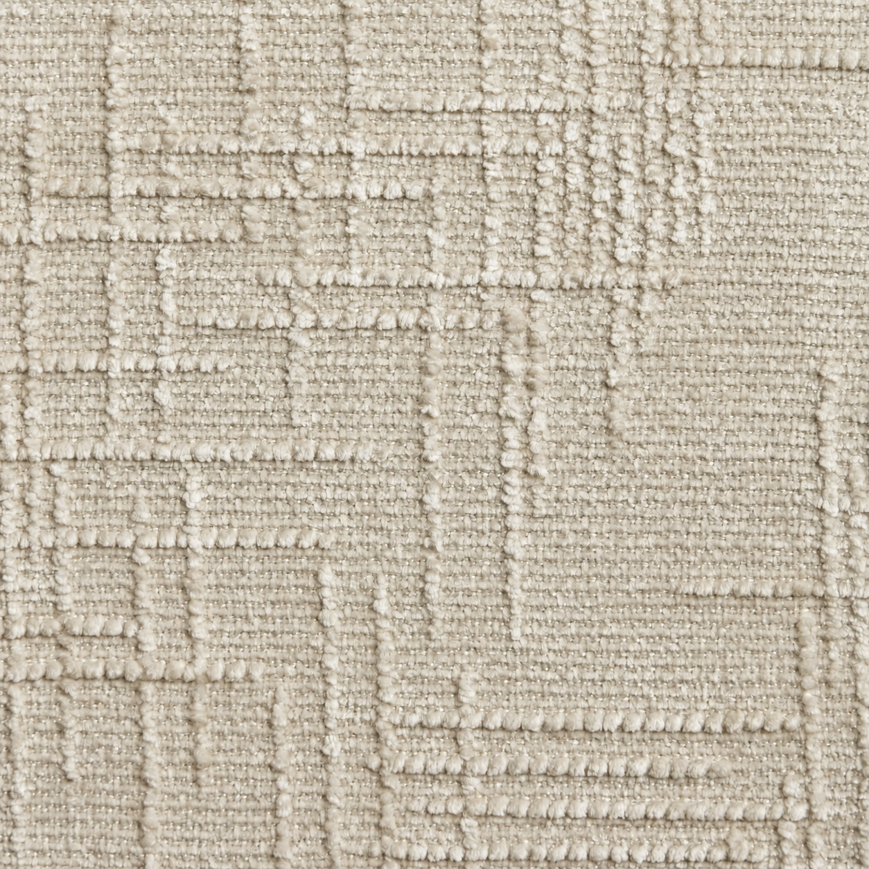 OVO Cream Pouf 60 cm Woven Velvet - Image 4